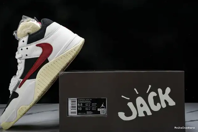 MaikeSneakers TR Jordan Travis University FZ8117-101 Scott x Jack Red Jumpman 0614